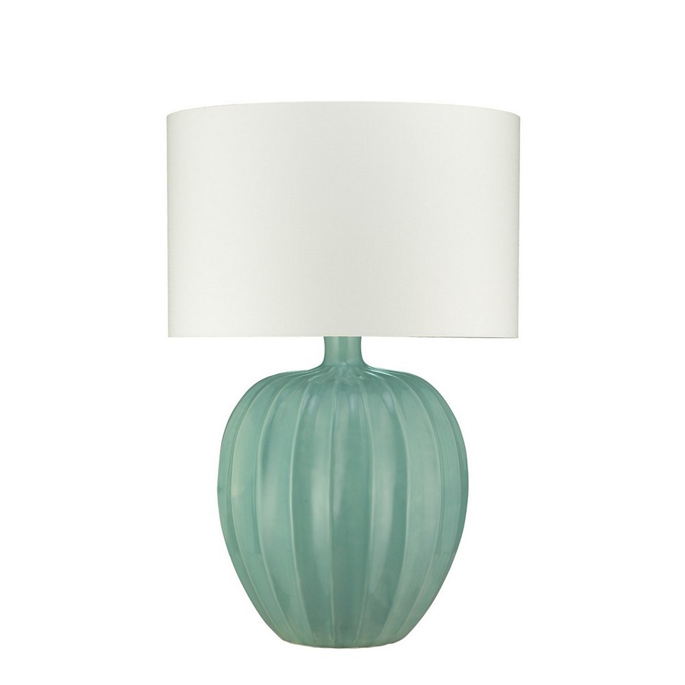 Kristiana Ceramic Lamp by William Yeoward in Duck Egg Blue